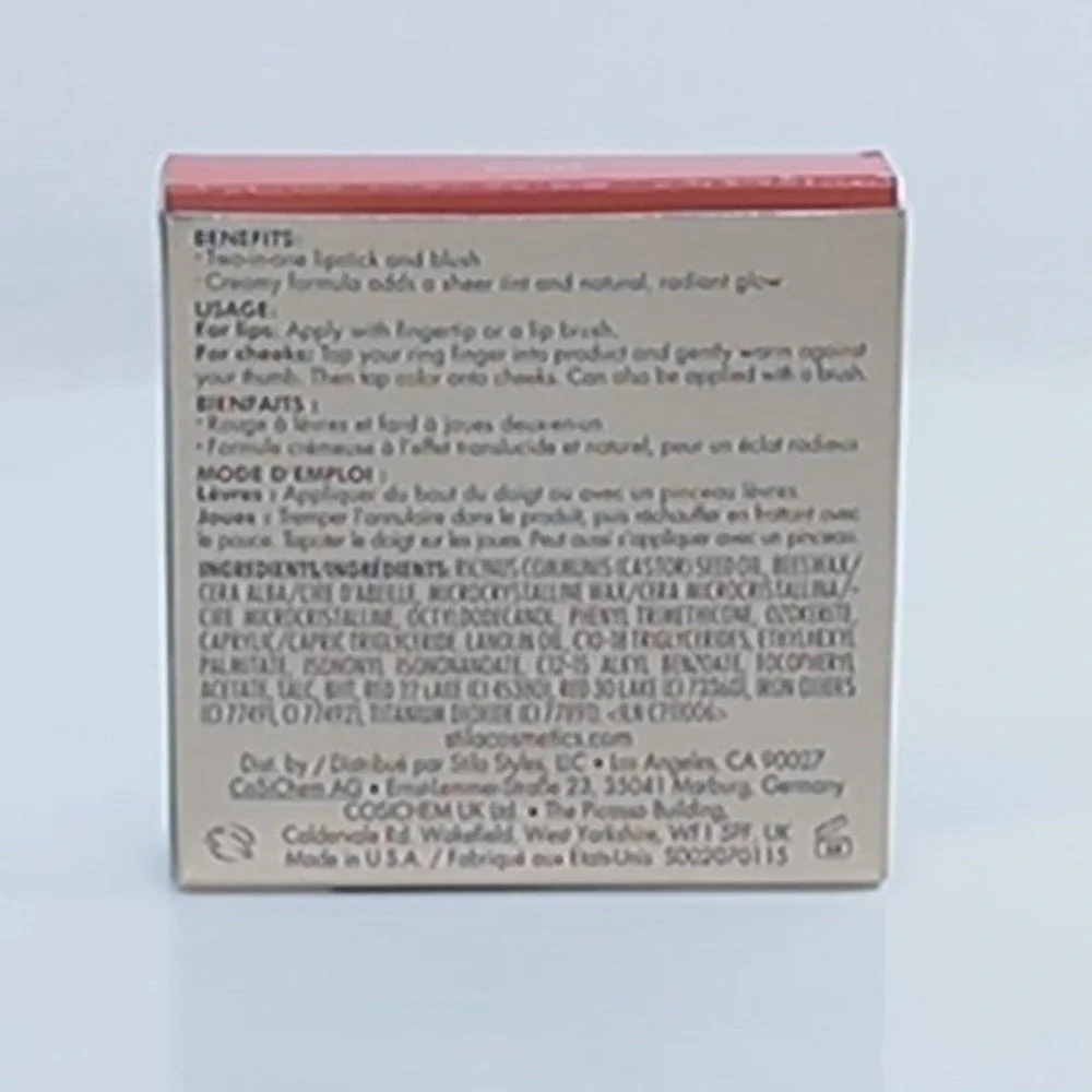 Stila Convertible Color Dual Lip & Cheek Cream Petunia 0.15 oz New in Box